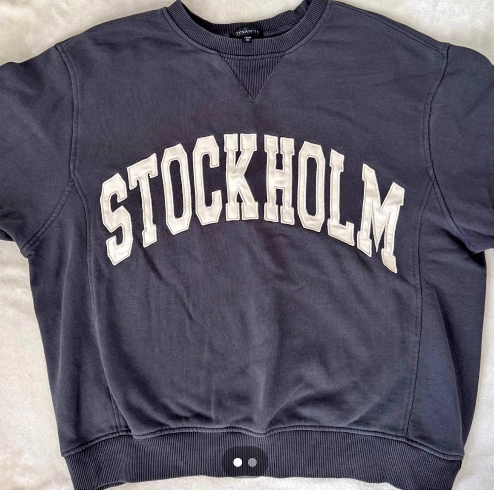 Dynamite Charcoal Crewneck Sweatshirt